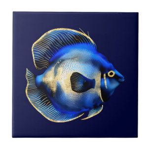 Coral Dourado azul hippo, muro decorativo de peixe