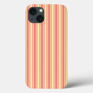 Coral e faixas de doces amarelas Case-Mate iPhone