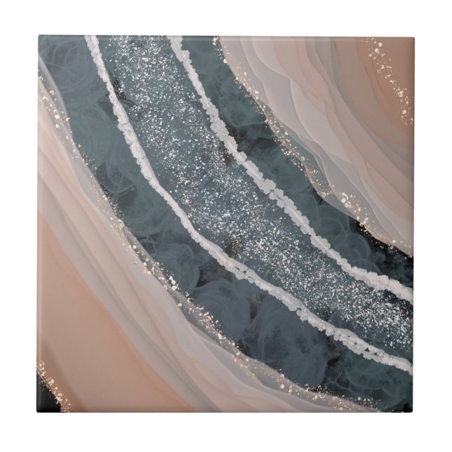 Coral e Gemstone Azul (Frente)