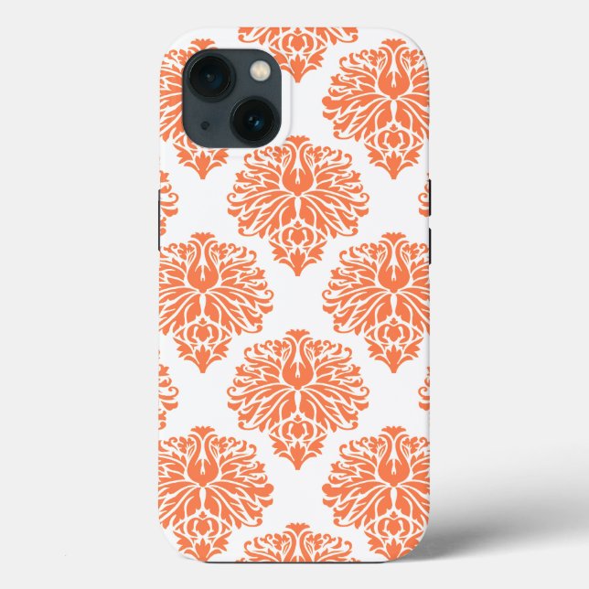 Coral Elegant Damask (Verso)