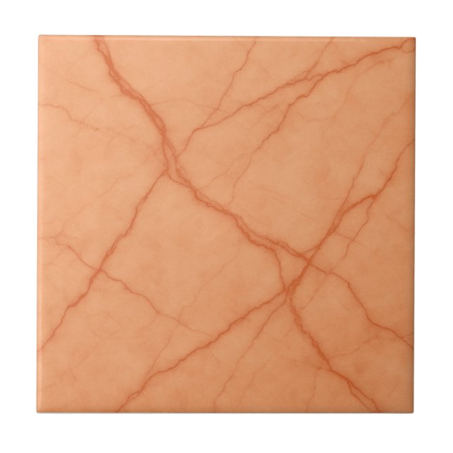 Coral Ember Vein - Azulejo Quente de Efeito Marble (Frente)