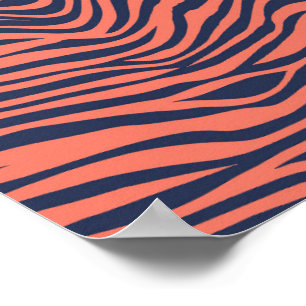 Coral Glamorous Tigre Impressão Animal