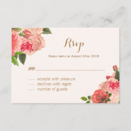 Coral Peonie Romântico e Placas RSVP Glitter Doura