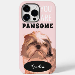 Coral Pink Shih Tzu iPhone 11 Pro Caso Máx