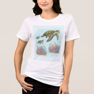 Coral Reef Sea Turtle Tee