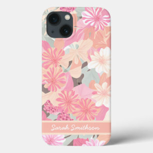Coral Rosa Primavera Wildflower Trendy Floral