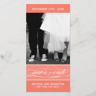 Coral Salve o Cartão com fotos de Data (4x8)