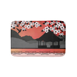 Coral Verão Asiático tapetes de banho