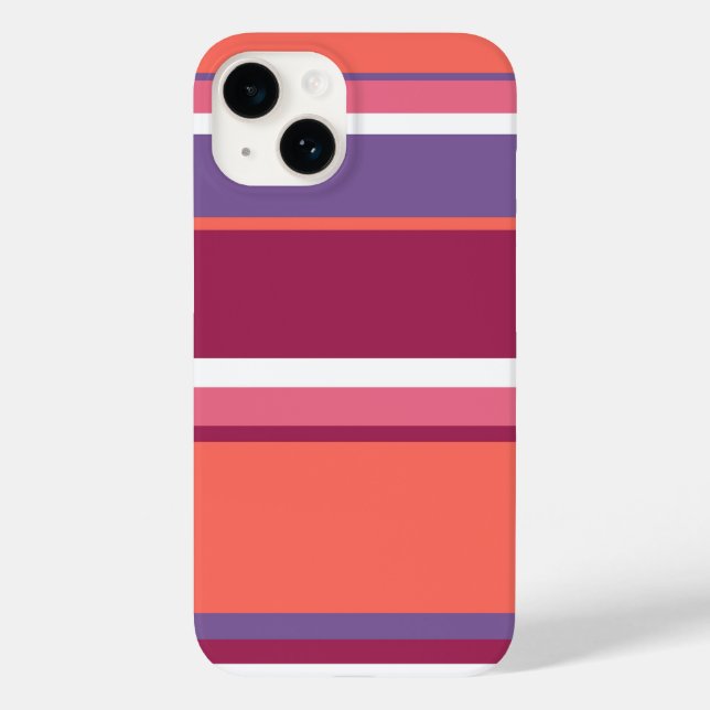 Coral vivo, vermelho e violeta (Verso)