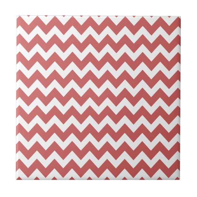 Coral Zigzag Chevron Stripes (Frente)