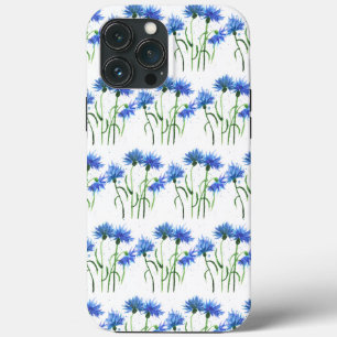 Corante das flores azuis da Cornflower watercolor