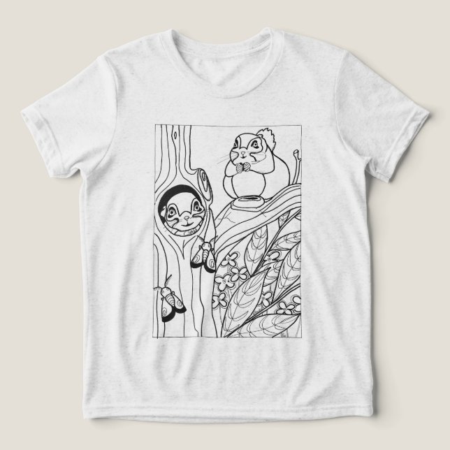 Corante de esquilos voadores da Sibéria (Design frontal)