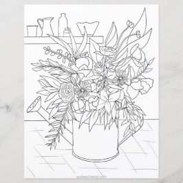 Corante floral preto e branco moderno