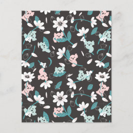 Corante Koala Pattern Cute Animal e Floral
