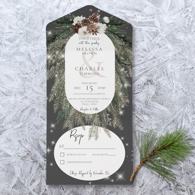 Corante Russo Black Pine Sparkle Sem Janto (Also available with a QR code or with dinner selection options.)