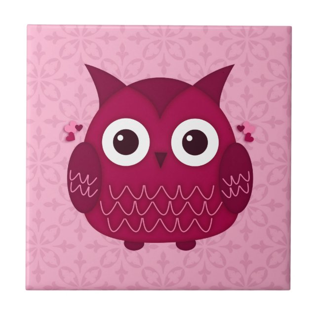 Corar a Coruja Rosa (Frente)