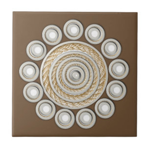 Corda castanha Azulejo cerâmica