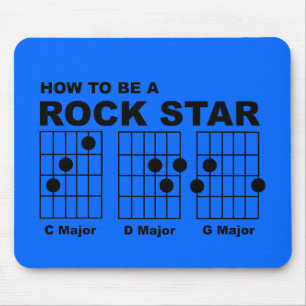 Corda de Guitarra de Rock Star Mousepad Divertido