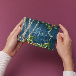 Corda de Madeira Azul Luzes de Natal RSVP