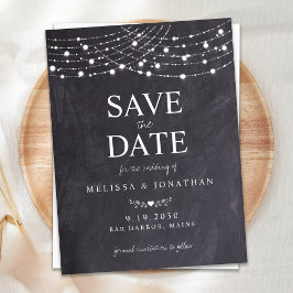 Corda de Orçamento Luzes De Casamento Salvar A Dat