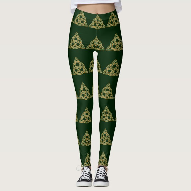 Corda de Trindade Leggings Verde (Frente)