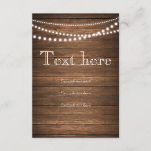 Corda rústica das luzes RSVP 3,5" x 5" liso