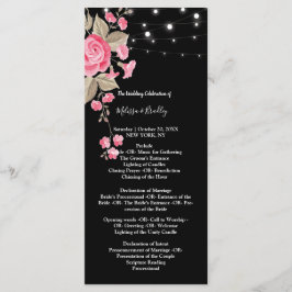 Corda Whimsical Acende Programas de cerimônia em p