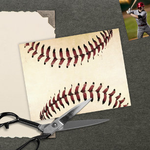 Cordas de Beisebol Rústicas para Scrapbooking Card