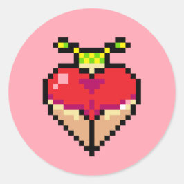 Cordas gêmeas num adesivo de biquíni vermelho