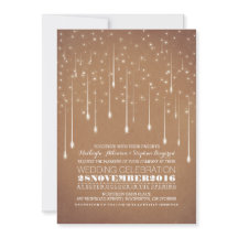 Cordas Modernas Ilumina Convite Romântico para Cas