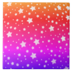 Cores Arco-Íris com Estrelas