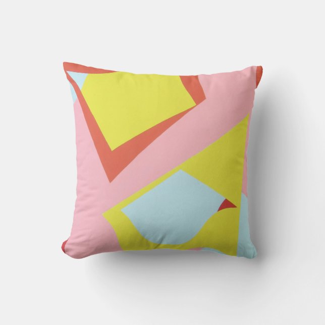 Cores Bonitas e Vibrantes! Almofada de Decoração (Frente)
