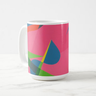 Cores Bonitas e Vibrantes! Caneca de Café