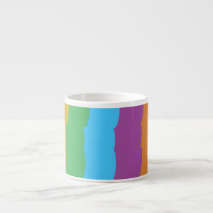 Cores Bonitas e Vibrantes! Caneca de Espresso