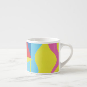 Cores Bonitas e Vibrantes! Caneca de Espresso