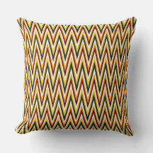 Cores Chevron ziguezague Laranja, Almofada de Arre