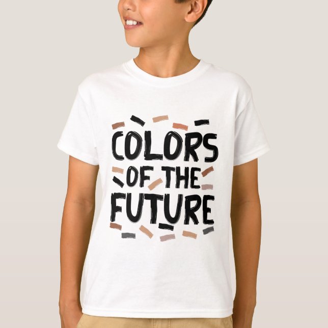 Cores Da Camiseta Do Futuro Mês Da História Negra  (Frente)