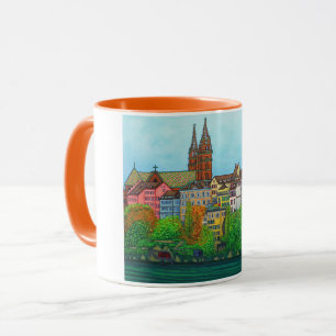 Cores da caneca de café de Basileia por Lisa