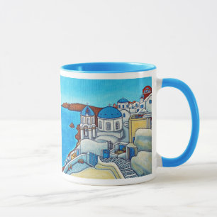 Cores da caneca de Santorini
