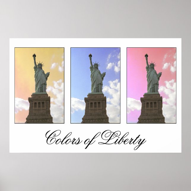 Cores da Liberdade / Estátua da impressão da Liber (Frente)