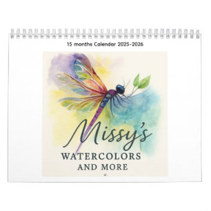 Cores d'água da Missy e Calendário Mais de 15 mese