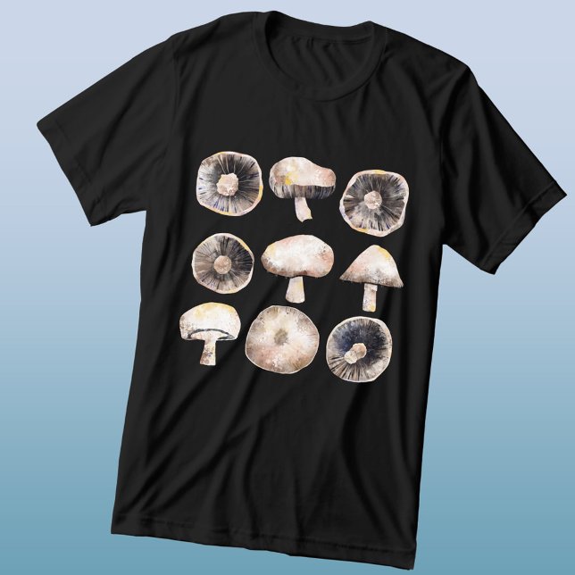 Cores d'água do cogumelo (Mushroom and toadstool fungi art triblend t-shirt)