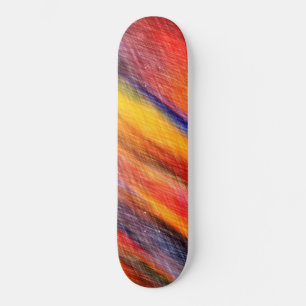 Cores de Abstrato sunset coloridas no skate