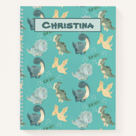 Cores de Água Bonitas no Padrão do Dinossauro Teal