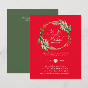 Cores de Convites de Casamento com Verde
