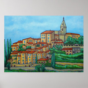 Cores de Crillon-le-Brave, Poster Impressão 28x20