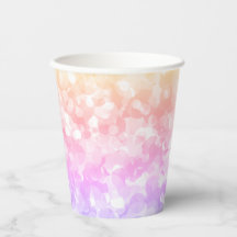 Cores de Pastel Sunny Cups de Papel Bolinhas