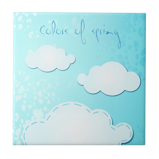 Cores de primavera, azulejo (Frente)