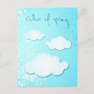 Cores de primavera, cartão postal