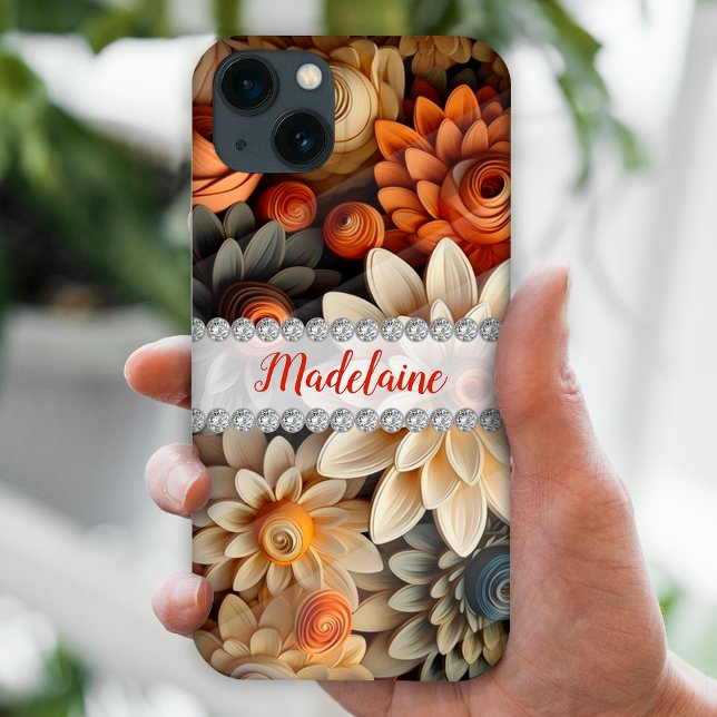 Cores de queda flores 3D, personalizadas de moldur (Criador carregado)